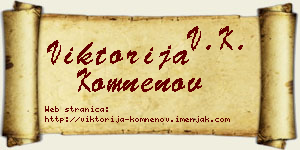Viktorija Komnenov vizit kartica